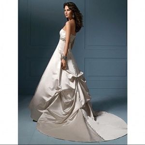 Alfred Angelo 810 Silver Wedding Gown
